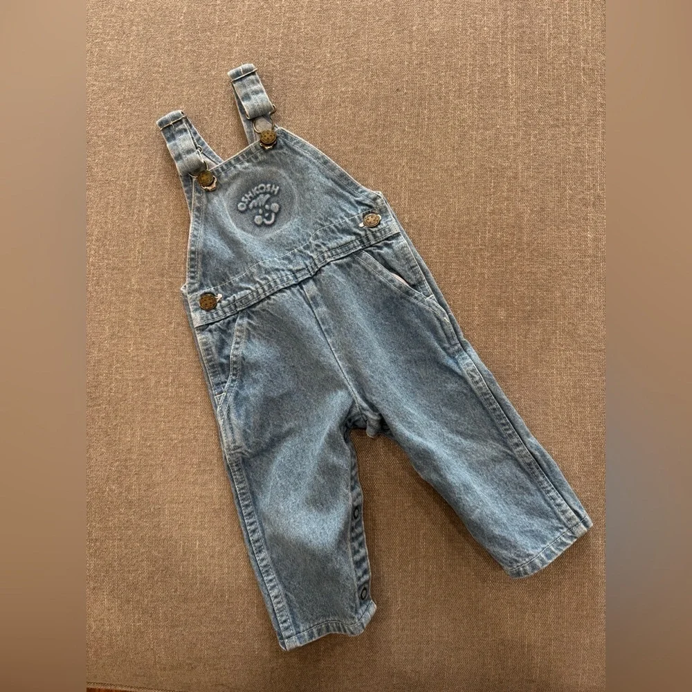 Vintage OshKosh B'gosh Blue Denim Overalls Classic Style